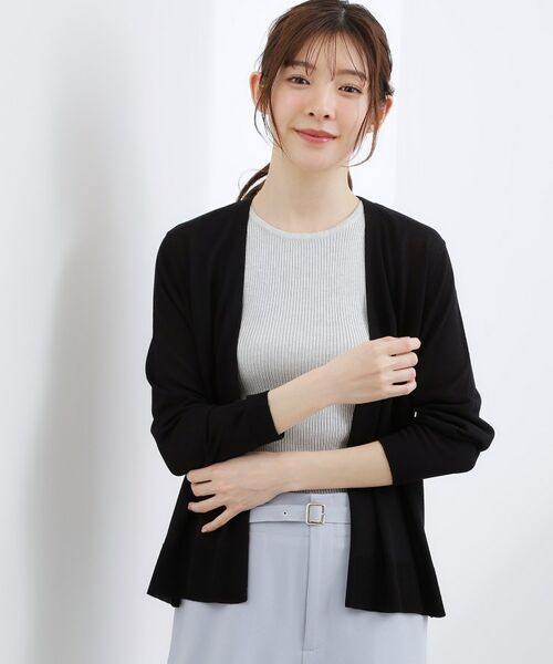 grove / グローブ カーディガン・ボレロ | 【接触冷感/UVカットetc】ベーシックショートカーディガン | 詳細9