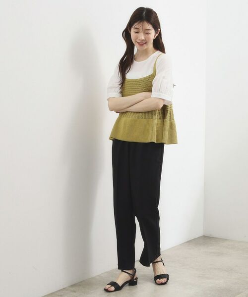 grove / グローブ その他トップス | 透かし編み切替ニットビスチェ×ブラウスセット | 詳細12