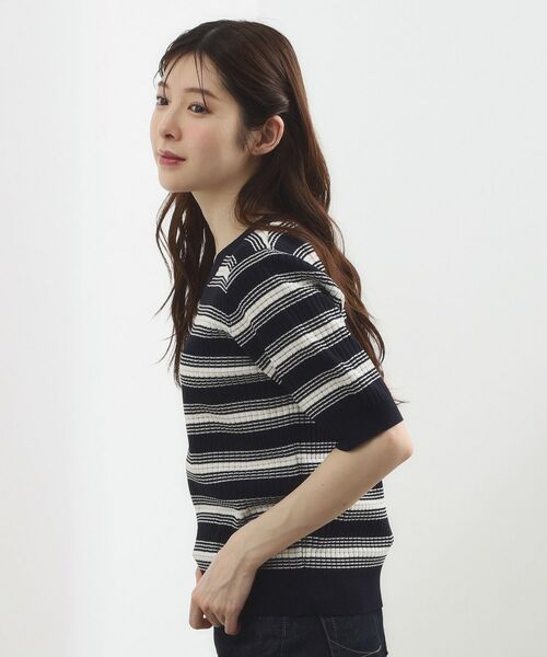 grove / グローブ ニット・セーター | マルチボーダーニットプルオーバー | 詳細13