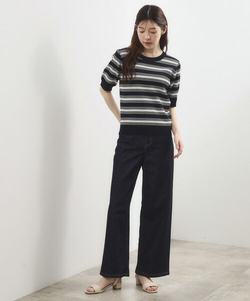 grove / グローブ ニット・セーター | マルチボーダーニットプルオーバー | 詳細14