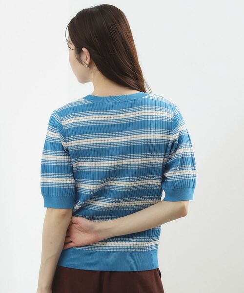 grove / グローブ ニット・セーター | マルチボーダーニットプルオーバー | 詳細9