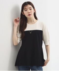 grove / グローブ ニット・セーター | バイカラーフレアニットプルオーバー