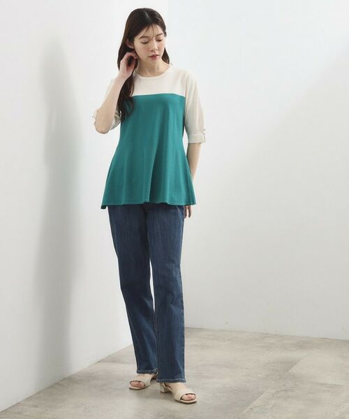 grove / グローブ ニット・セーター | バイカラーフレアニットプルオーバー | 詳細11