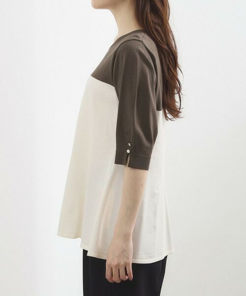 grove / グローブ ニット・セーター | バイカラーフレアニットプルオーバー | 詳細14