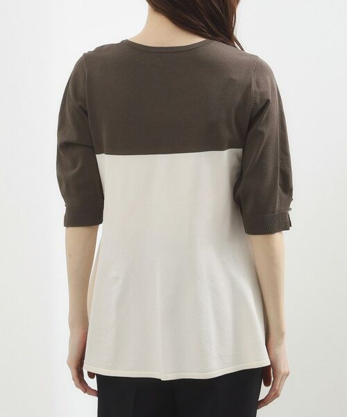 grove / グローブ ニット・セーター | バイカラーフレアニットプルオーバー | 詳細15