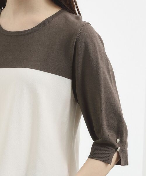 grove / グローブ ニット・セーター | バイカラーフレアニットプルオーバー | 詳細17