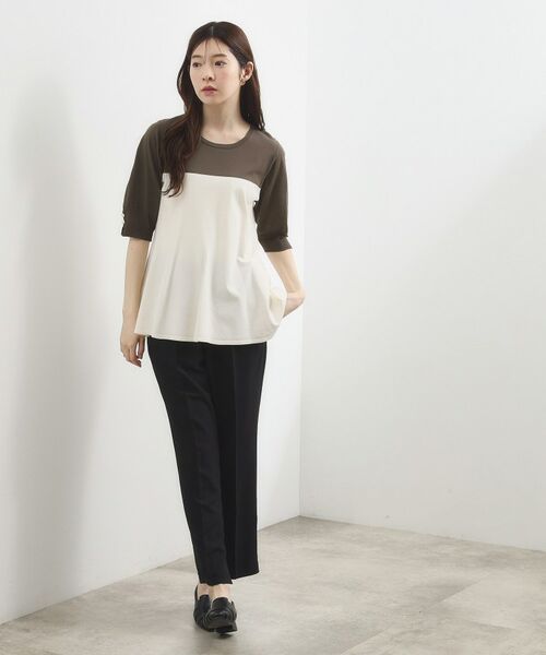 grove / グローブ ニット・セーター | バイカラーフレアニットプルオーバー | 詳細2