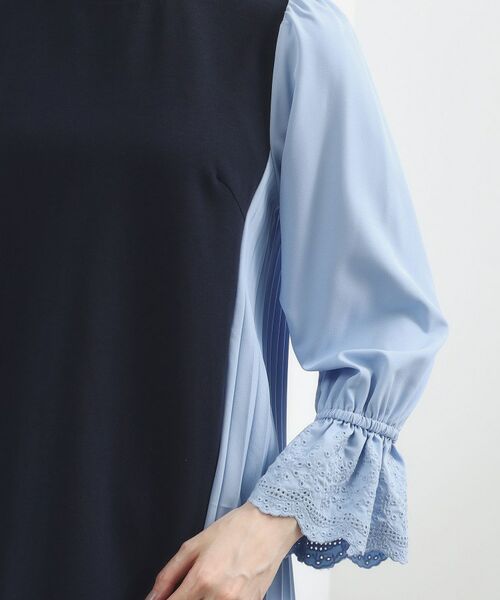 grove / グローブ カットソー | バイカラープリーツコンビトップス | 詳細13