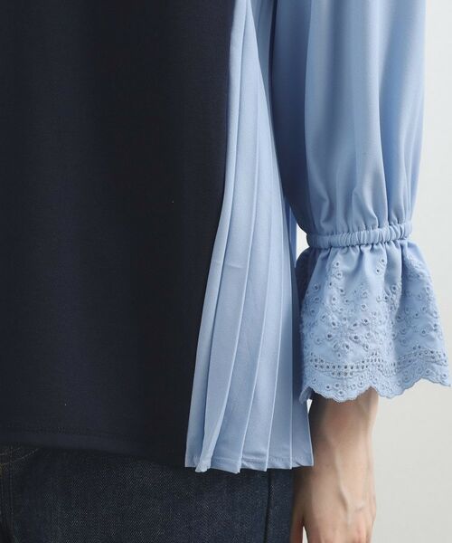 grove / グローブ カットソー | バイカラープリーツコンビトップス | 詳細14