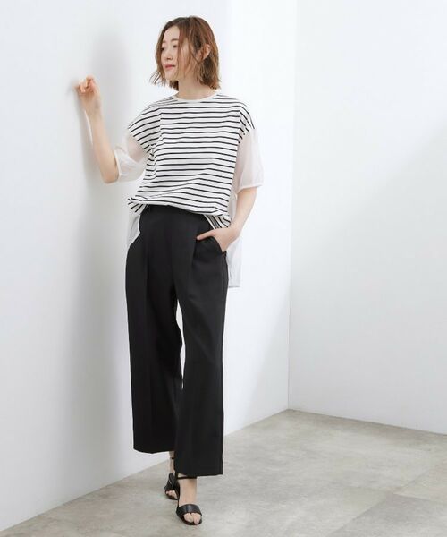 grove / グローブ カットソー | 【貴島明日香さん着用/UV・ひんやり】体型カバー叶う、バックプリーツTシャツ | 詳細15