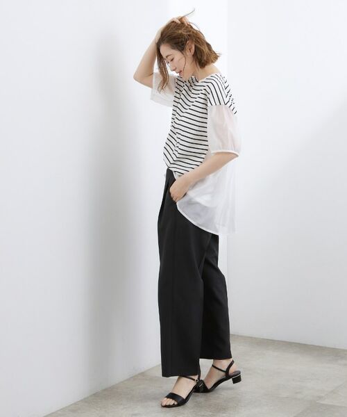 grove / グローブ カットソー | 【貴島明日香さん着用/UV・ひんやり】体型カバー叶う、バックプリーツTシャツ | 詳細16