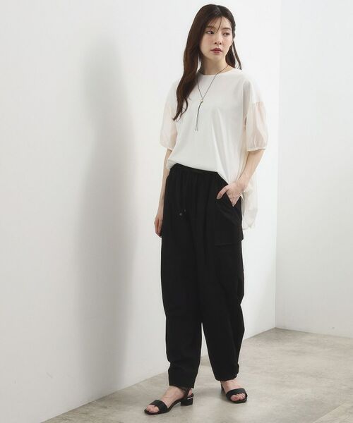 grove / グローブ カットソー | バックシアープリーツTシャツ | 詳細2