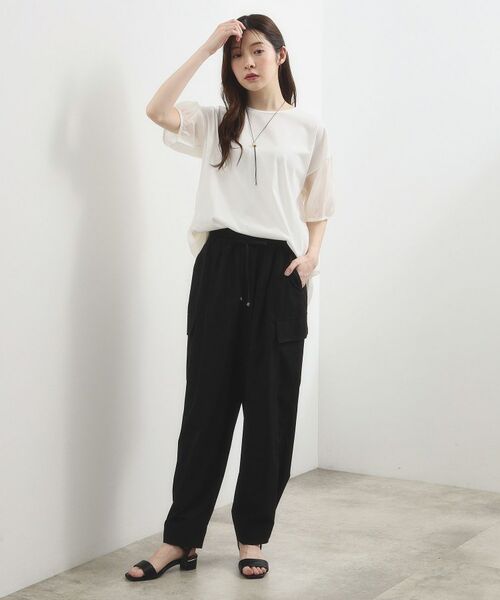 grove / グローブ カットソー | バックシアープリーツTシャツ | 詳細3