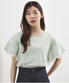 grove / グローブ カットソー | レースレイヤードフレアスリーブTシャツ