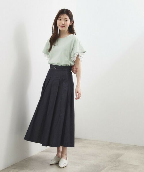 grove / グローブ カットソー | レースレイヤードフレアスリーブTシャツ | 詳細10