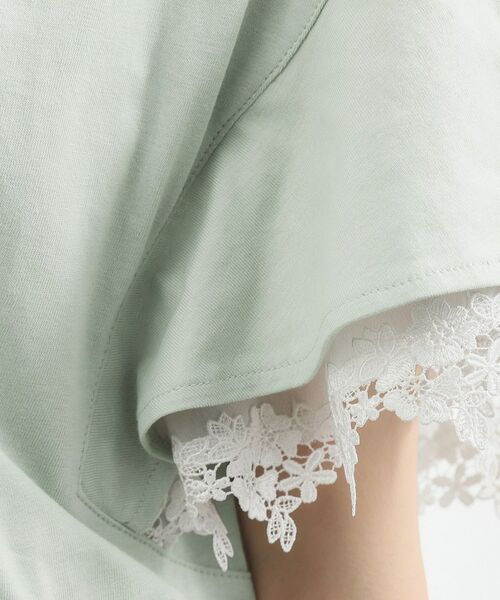grove / グローブ カットソー | レースレイヤードフレアスリーブTシャツ | 詳細12