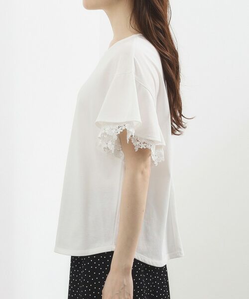 grove / グローブ カットソー | レースレイヤードフレアスリーブTシャツ | 詳細14