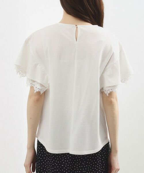 grove / グローブ カットソー | レースレイヤードフレアスリーブTシャツ | 詳細15