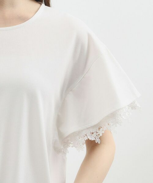 grove / グローブ カットソー | レースレイヤードフレアスリーブTシャツ | 詳細18