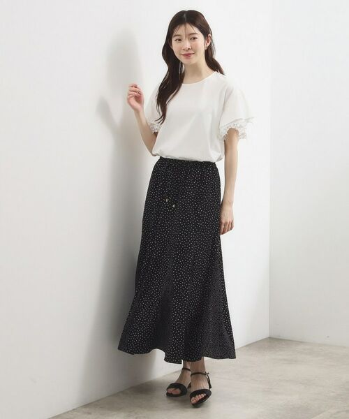 grove / グローブ カットソー | レースレイヤードフレアスリーブTシャツ | 詳細2