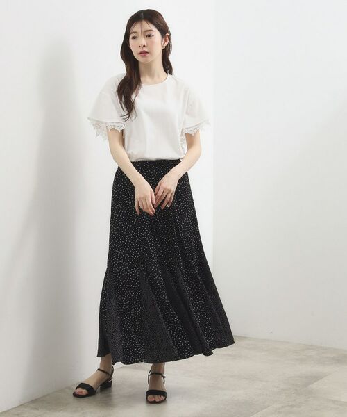 grove / グローブ カットソー | レースレイヤードフレアスリーブTシャツ | 詳細3