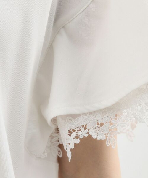 grove / グローブ カットソー | レースレイヤードフレアスリーブTシャツ | 詳細4