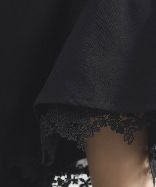 grove / グローブ カットソー | レースレイヤードフレアスリーブTシャツ | 詳細8