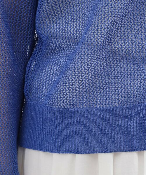 grove / グローブ カーディガン・ボレロ | ラメメッシュキーネックカーディガン | 詳細18