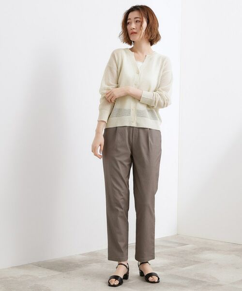 grove / グローブ カーディガン・ボレロ | ラメメッシュキーネックカーディガン | 詳細3