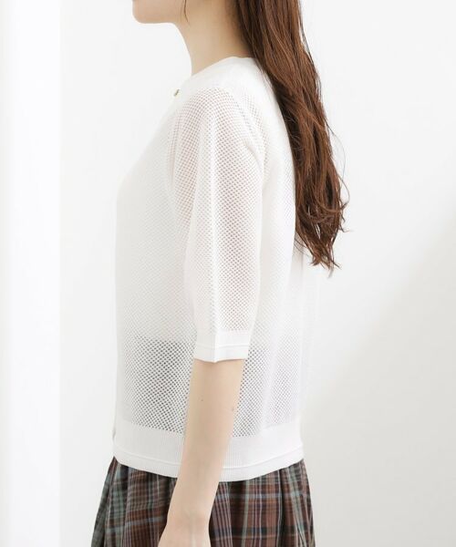 grove / グローブ カーディガン・ボレロ | 五分袖メッシュカーディガン | 詳細18