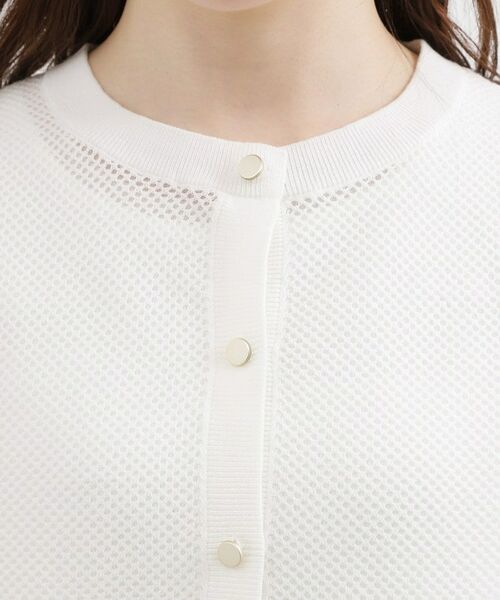 grove / グローブ カーディガン・ボレロ | 五分袖メッシュカーディガン | 詳細20
