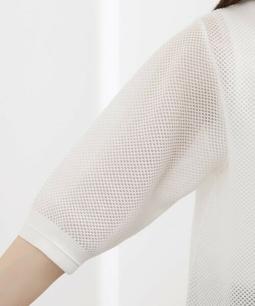 grove / グローブ カーディガン・ボレロ | 五分袖メッシュカーディガン | 詳細21