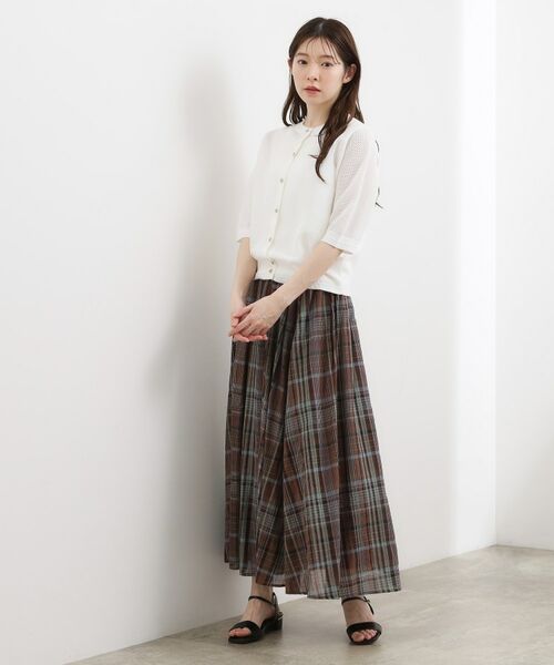 grove / グローブ カーディガン・ボレロ | 五分袖メッシュカーディガン | 詳細3