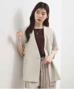 grove / グローブ テーラードジャケット | シアー ハーフスリーブジャケット