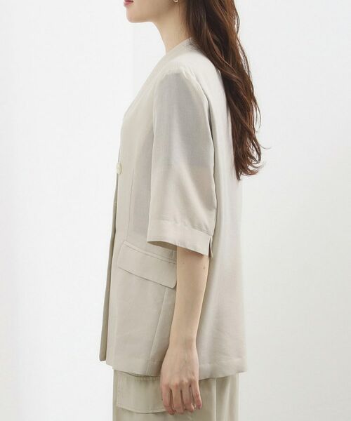 grove / グローブ テーラードジャケット | シアー ハーフスリーブジャケット | 詳細10