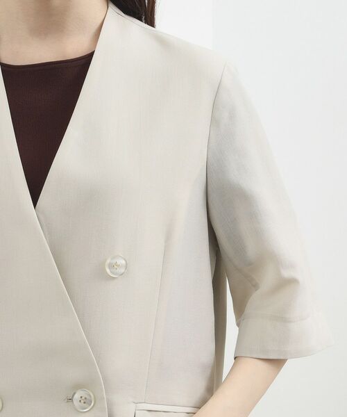 grove / グローブ テーラードジャケット | シアー ハーフスリーブジャケット | 詳細13