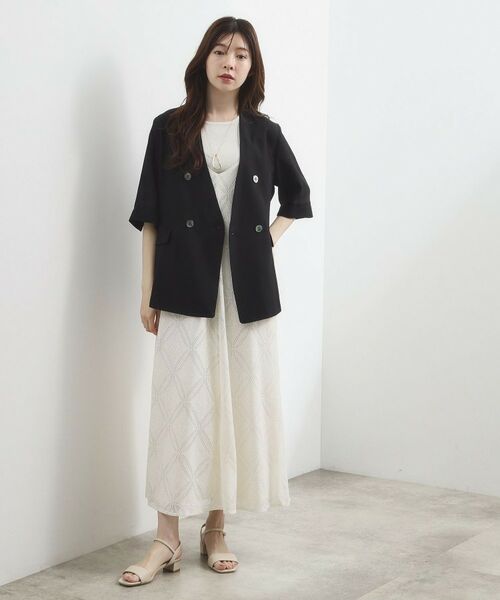 grove / グローブ テーラードジャケット | シアー ハーフスリーブジャケット | 詳細6