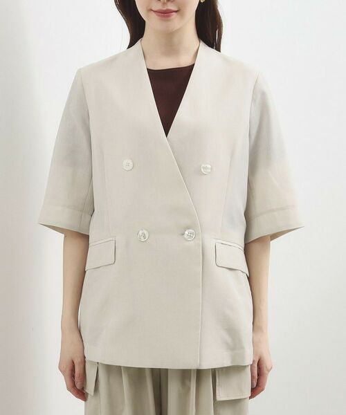 grove / グローブ テーラードジャケット | シアー ハーフスリーブジャケット | 詳細9