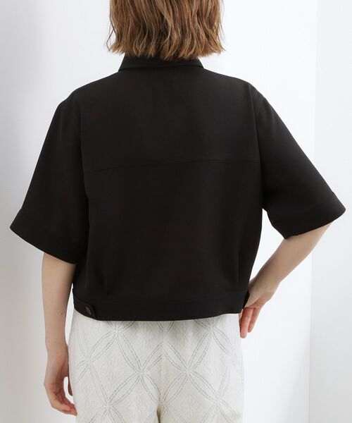 grove / グローブ テーラードジャケット | メッシュ衿付きハーフジャケット | 詳細7