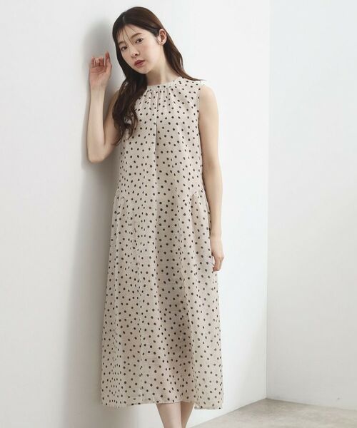grove / グローブ ロング・マキシ丈ワンピース | シアードットワンピース(ライトベージュ(651))