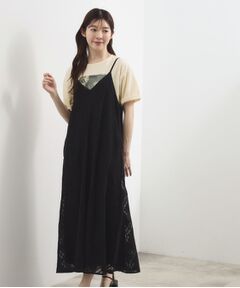 grove / グローブ ロング・マキシ丈ワンピース | レースキャミワンピース