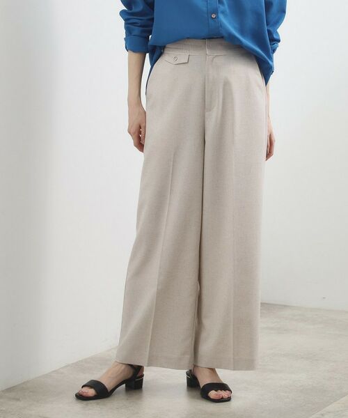grove / グローブ パンツ | リネンライクコードワイドパンツ | 詳細1