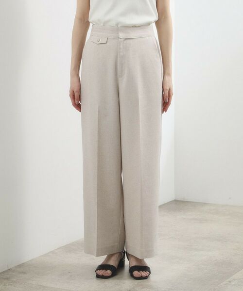 grove / グローブ パンツ | リネンライクコードワイドパンツ | 詳細6