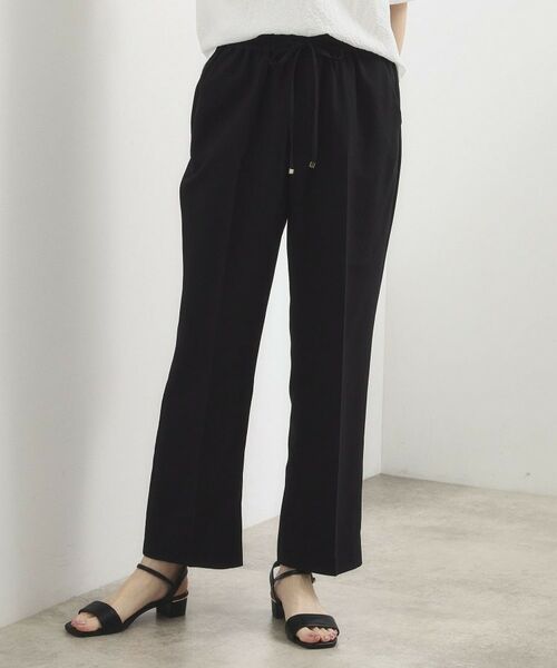 grove / グローブ パンツ | ひんやりバックサテン イージーパンツ | 詳細1