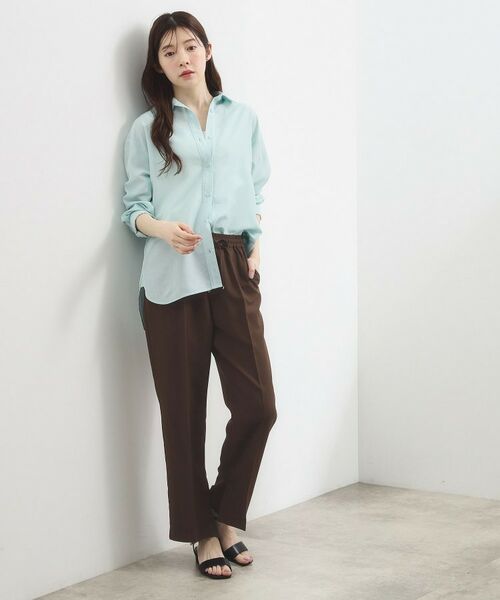 grove / グローブ パンツ | ひんやりバックサテン イージーパンツ | 詳細11