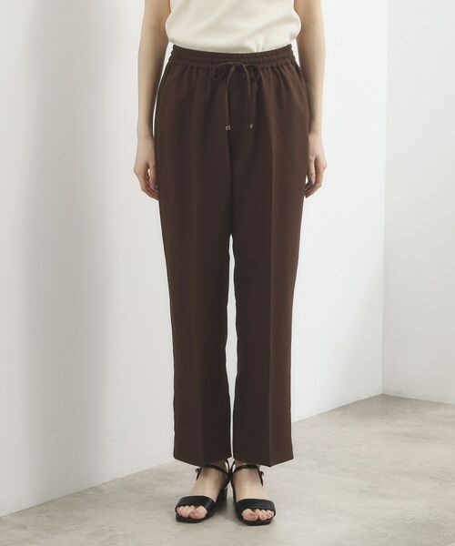 grove / グローブ パンツ | ひんやりバックサテン イージーパンツ | 詳細13
