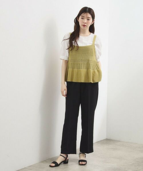 grove / グローブ パンツ | ひんやりバックサテン イージーパンツ | 詳細2