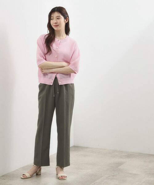 grove / グローブ パンツ | ひんやりバックサテン イージーパンツ | 詳細7