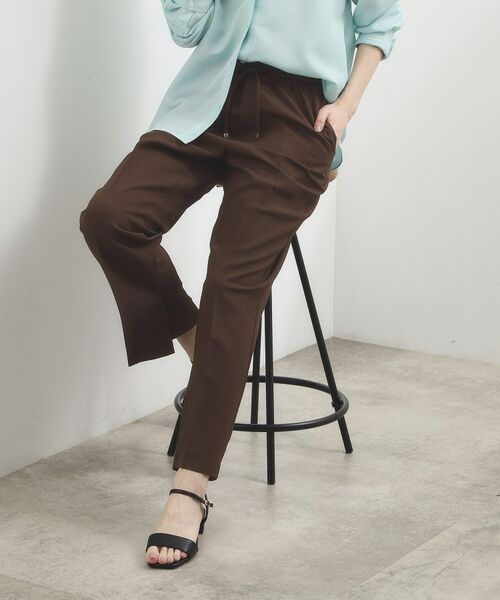 grove / グローブ パンツ | ひんやりバックサテン イージーパンツ | 詳細9