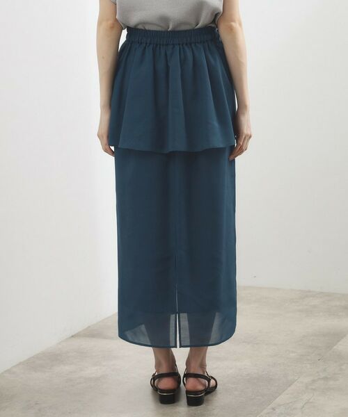 grove / グローブ ロング・マキシ丈スカート | シアーレイヤードペプラムスカート | 詳細15